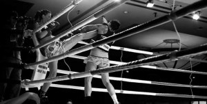 Fighting Roxy Richardson in Los Angeles. July 2009.